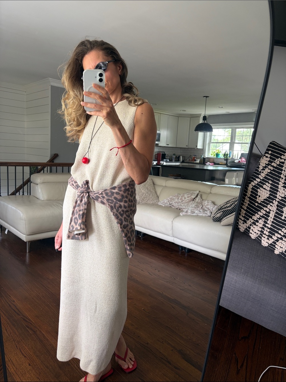H&M Cream Sleeveless Maxi Dress - Picture 4 of 10